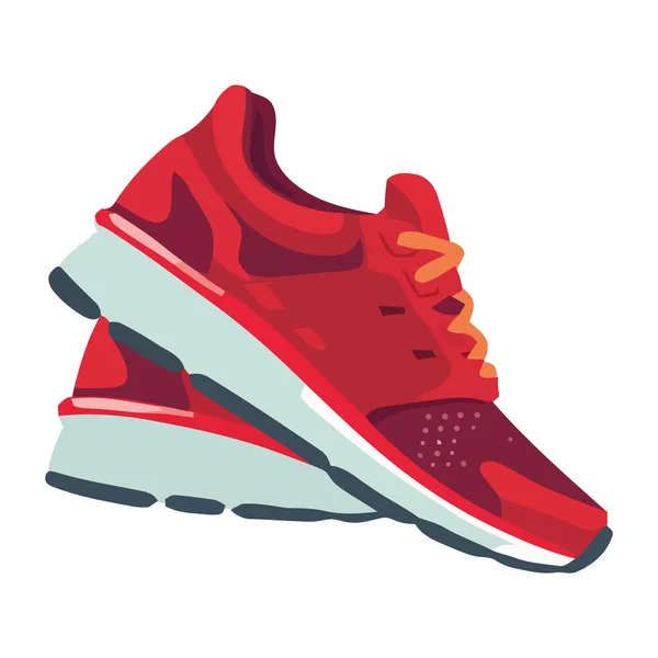 跑鞋象征着一个健康 积极的生活方式的象征 — 图库矢量图片