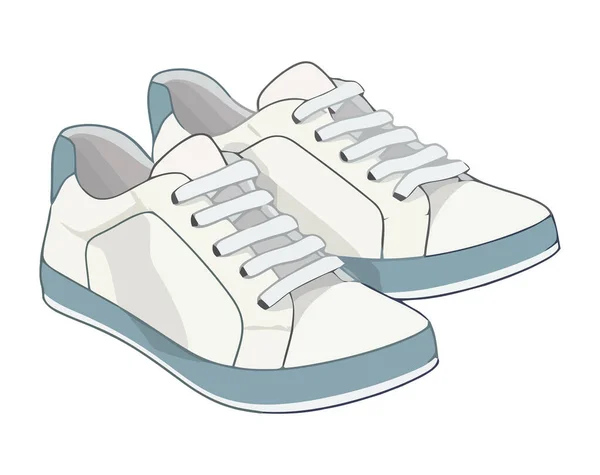 现代运动鞋图标 孤立矢量图解设计 — 图库矢量图片