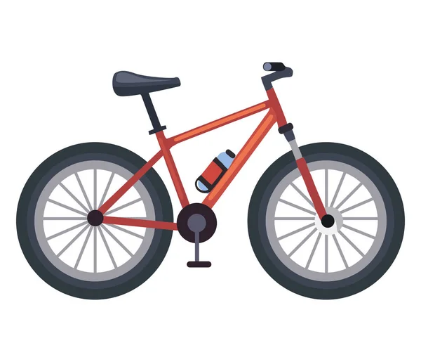 Sportig Cykel Ikon Isolerad Design — Stock vektor