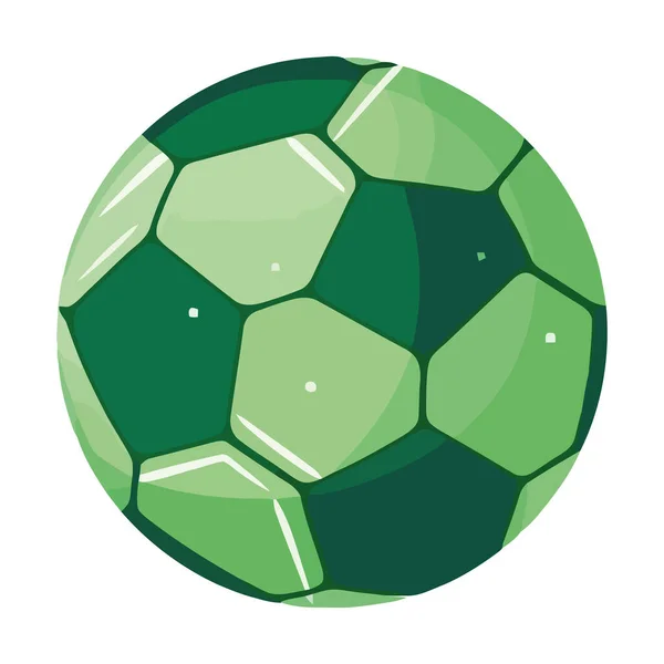 Fußball Symbolisiert Wettbewerbsfähigkeit Der Modernen Sport Ikone — Stockvektor