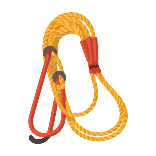 Twisted Rope Symbolizes Strength Icon — Stock Vector