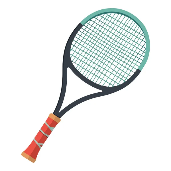 Tennis Equipment Racket Isolated Icon — Stock Vector