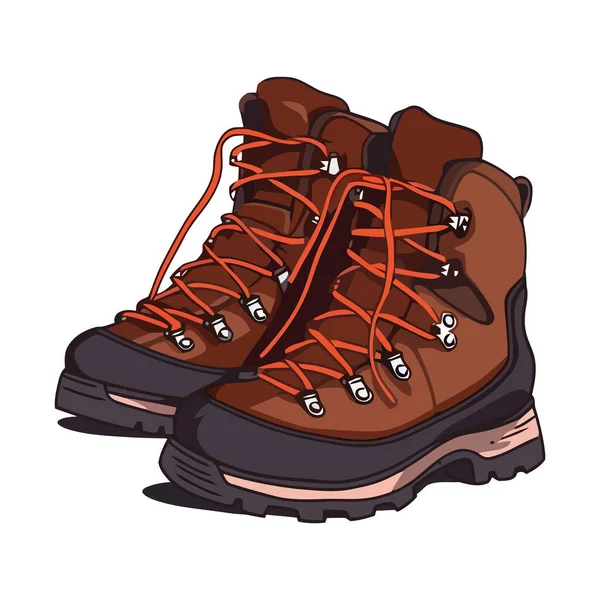 冒険のための新しい靴極端なアイコン孤立 — ストックベクタ