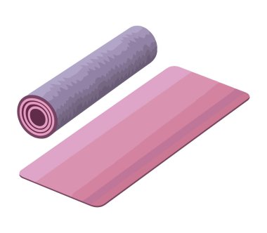 Yoga minderi sağlıklı yaşam tarzı denge simgesini sembolize eder.