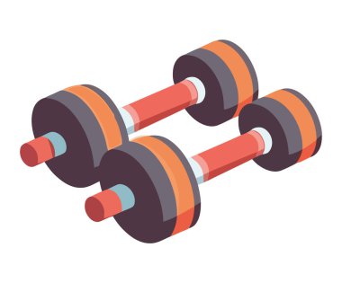 ağır halter ağırlık simgesi izole edildi