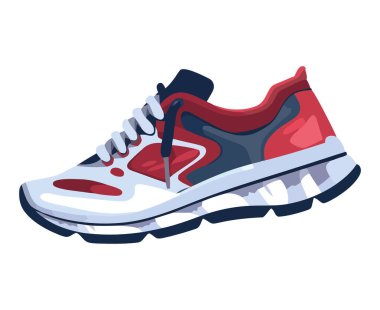 Spor ayakkabısı sağlıklı atlet hareketini sembolize eder.