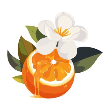 Sulu turunçgiller doğada izole edilmiş tazeliği sembolize eder.