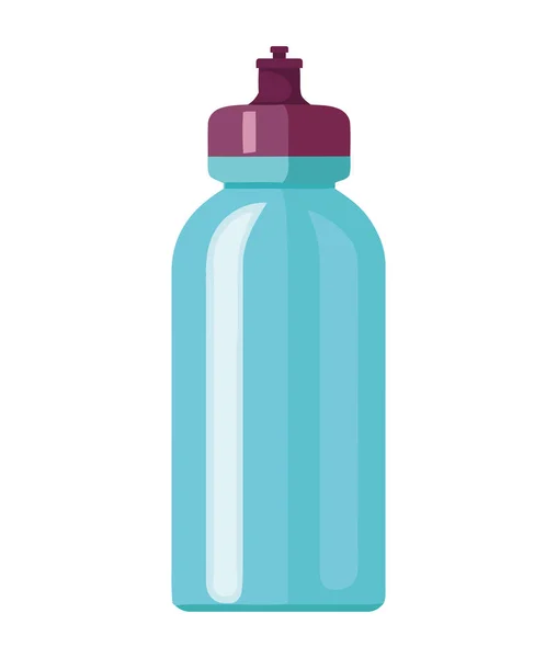 Zdravý Životní Styl Symbolizovaný Ikonou Návrhu Láhve Vody Izolované — Stockový vektor