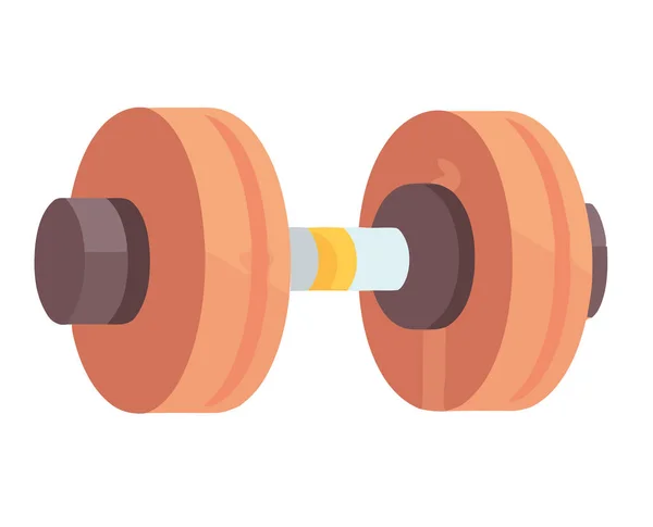 Heavy Dumbbell Gym Icon Isolated — Stock Vector