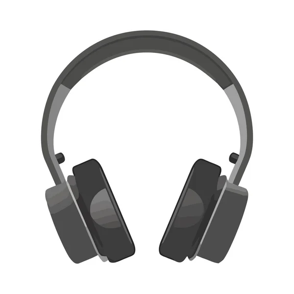 Moderne Kopfhörer Persönliche Abhörtechnologie Ikone Isoliert — Stockvektor