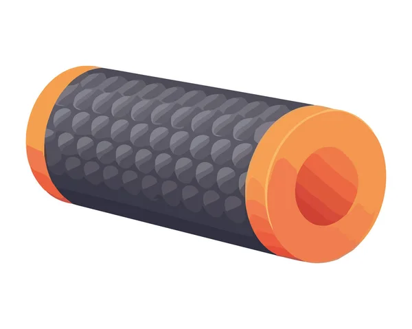 Roller Foam Icon Symbolizes Yoga Equipment Icon Isolated — Stock Vector