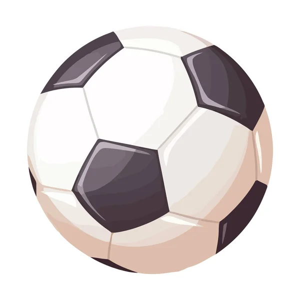 Ballon Football Symbolise Compétition Succès Icône Amusante Isolé — Image vectorielle