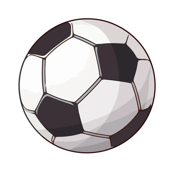 Pallone Calcio Simboleggia Successo Nella Competizione Icona Dello Sport Isolato — Vettoriale Stock