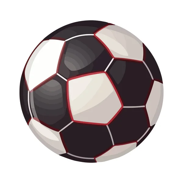 Fußball Symbolisiert Spaß Und Wettkampf Ikone Isoliert — Stockvektor