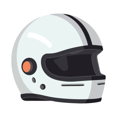 Spor başlığı koruma ekipmanı simgesi izole edildi