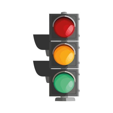 Trafik ışığı tehlike simgesi izole edildiği konusunda uyarıda bulundu
