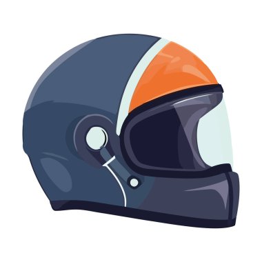 Ekstrem macera simgesi için kask simgesi izole edildi
