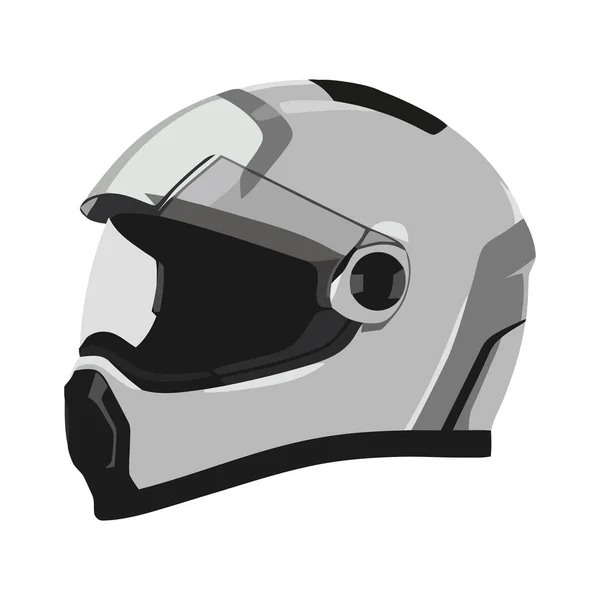 隔離されたスポーツアイコンのための保護ヘルメット — ストックベクタ