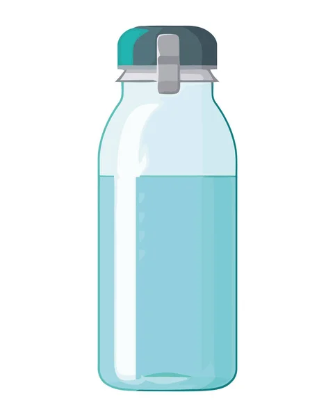 Vector Illustration Water Bottle Icon Isolated — Stock Vector