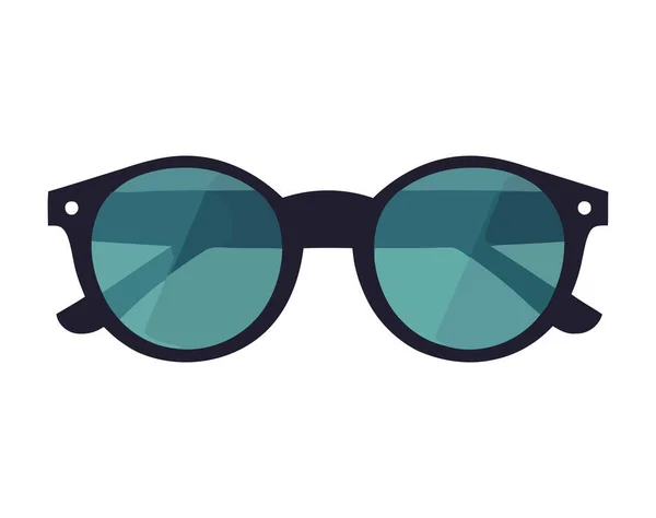 Solglasögon Modernt Mode Tillbehör Ikon Isolerad — Stock vektor