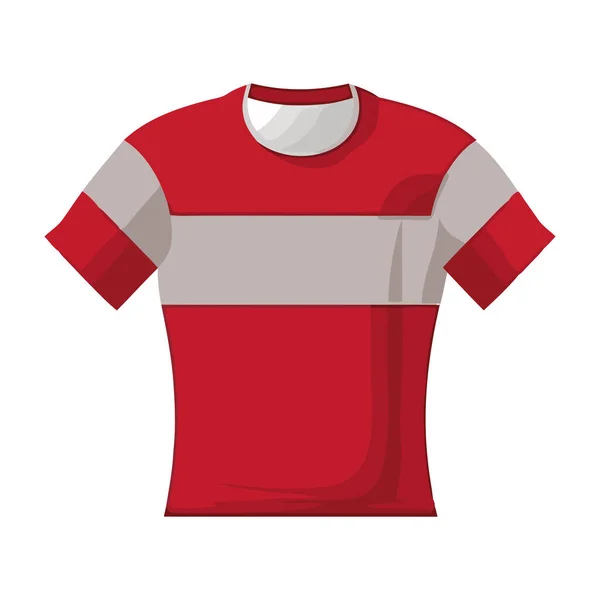 现代男子足球球衣设计图标隔绝 — 图库矢量图片