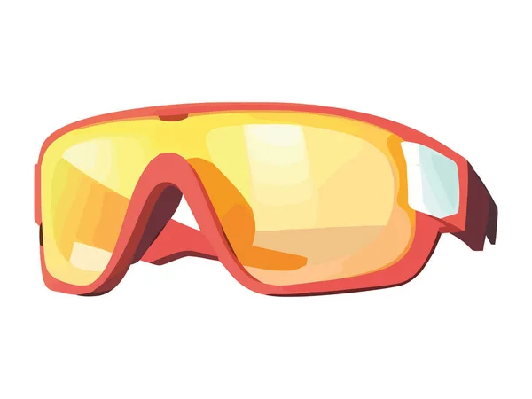 Adventure Protective Eyewear Fun Icon Isolated — Stock Vector