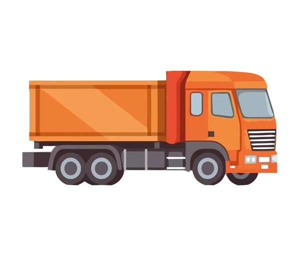 Dump Truck Icona Trasporto Isolato — Vettoriale Stock