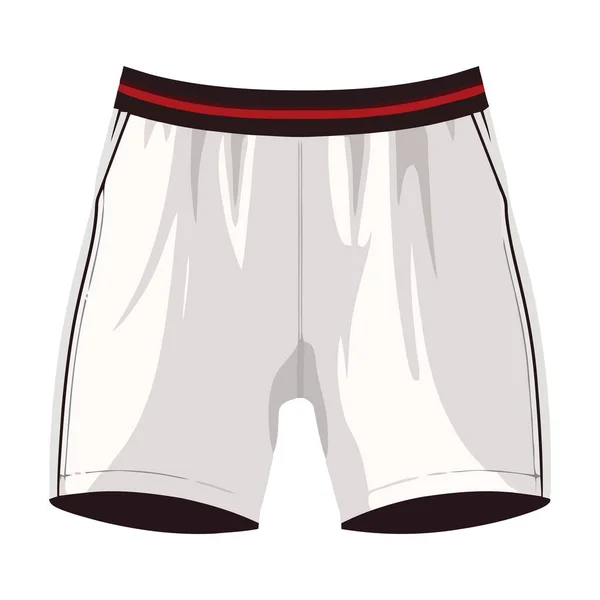 Sommer Shorts Hosen Für Bekleidung Männer Ikone Isoliert — Stockvektor