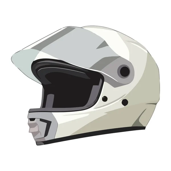 Hjälm För Motorcykel Symbol För Extrem Sport Ikon Isolerad — Stock vektor