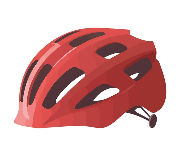 Cycling Helmet Equipment Icon Isolated — Stock Vector