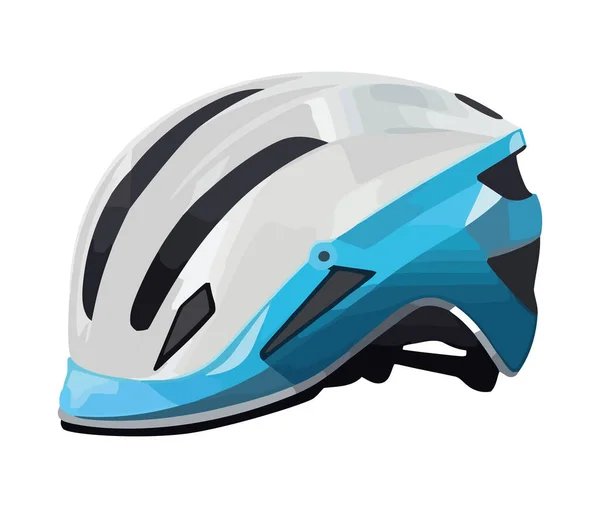 白い背景のアイコンに保護スポーツヘルメットを隔離 — ストックベクタ