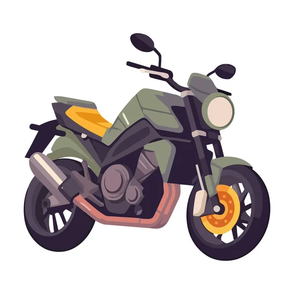 Motorrad Konkurrenz Ikone Isoliert — Stockvektor