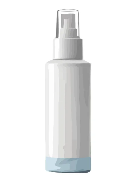 Műanyag Palack Hidratáló Spray Izolált — Stock Vector
