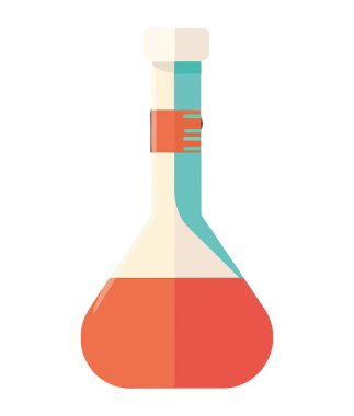 Kimyasal laboratuvar ekipmanlarını analiz eden bilim adamı