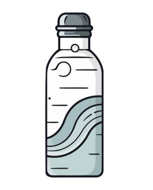 Sağlık hizmetleri için sıvı damlası içeren şişe izole edildi