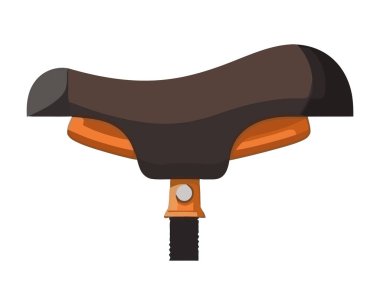 antika bisiklet koltuğu simgesi izole