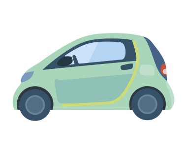 Modern cumpact araba taşıma simgesi izole edildi