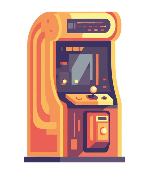 stock vector video game machine casino retro icon isolated