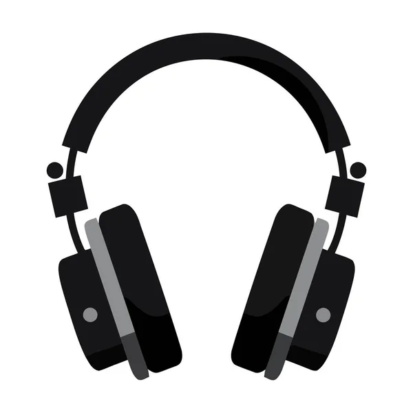 Stereo Kulaklık Teknolojisi Aygıtı Simgesi Izole Edildi — Stok Vektör