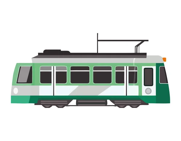 Сучасний Кабельний Трамвай Символізує Ізольовану Піктограму Подорожі Містом — стоковий вектор