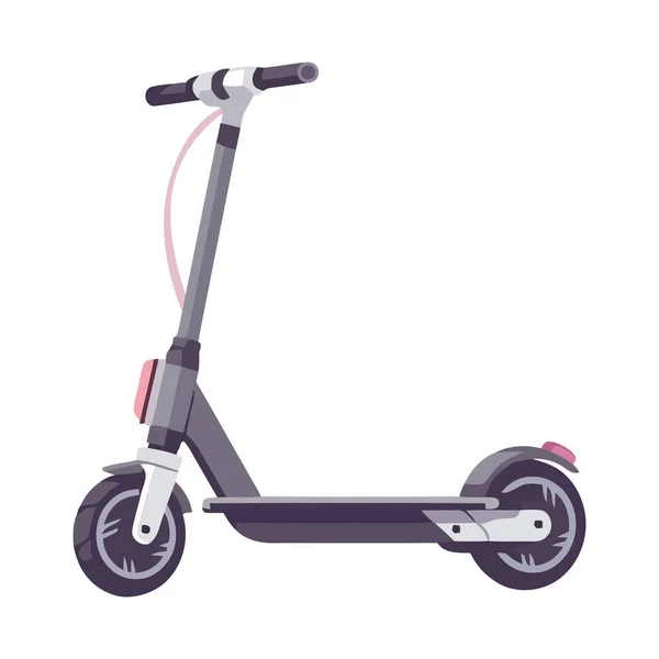 Transport Pousser Scooter Icône Conception Isolée — Image vectorielle