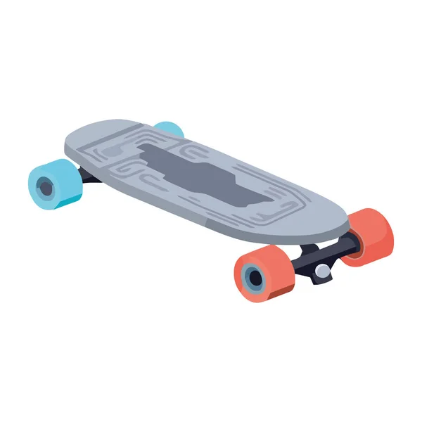 Skateboard Exteme Sportovní Ikona Izolované — Stockový vektor
