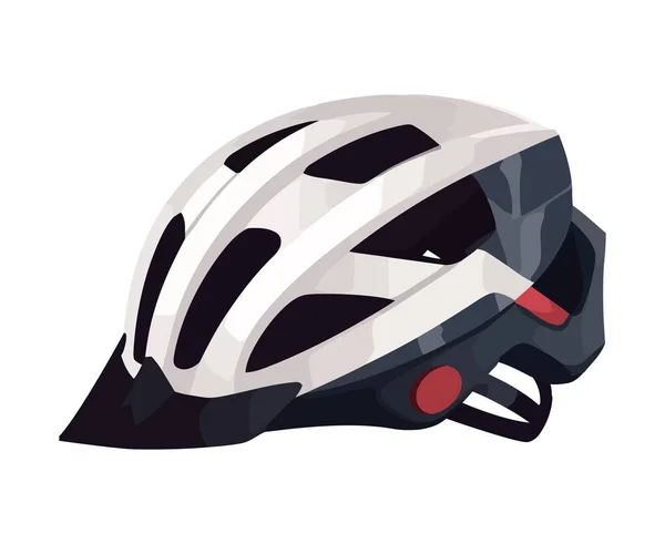 スポーツヘルメット安全な競争アイコンが隔離され — ストックベクタ