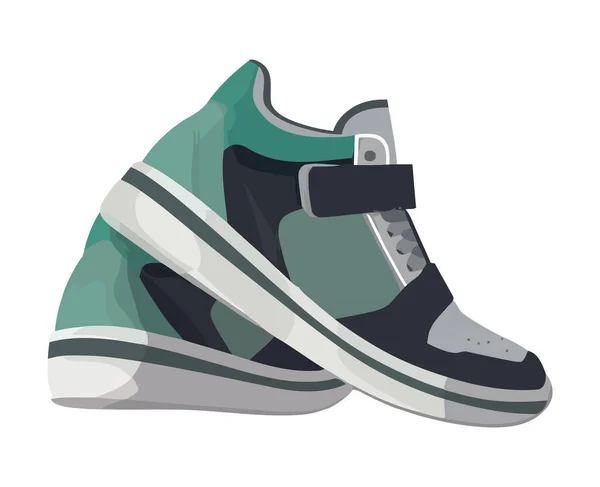 Изолированная Икона Современной Спортивной Обуви — стоковый вектор
