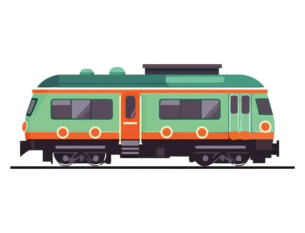 Vektor Illustration Tåg Transport Ikon Isolerad — Stock vektor