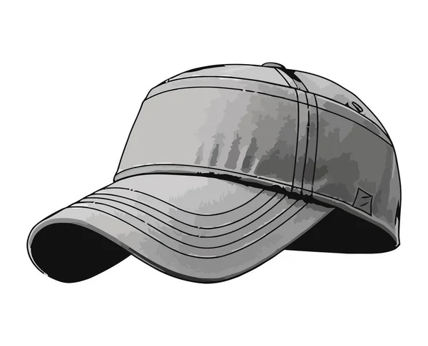孤立した男性のための近代的な野球帽 — ストックベクタ