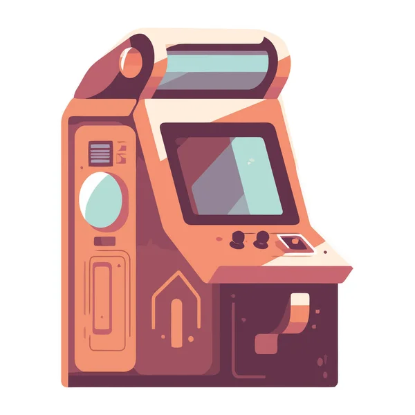 レトロなスタイルの孤立したビデオゲーム機 — ストックベクタ