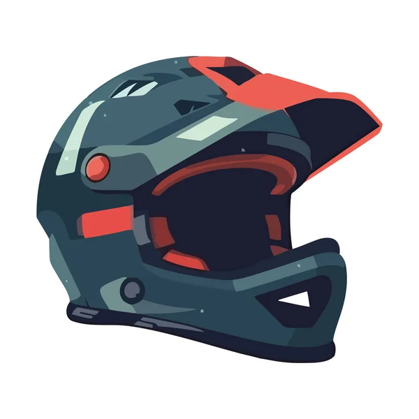 スポーツヘルメットアドベンチャー機器のアイコンを隔離 — ストックベクタ