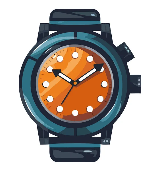 Countdown Zum Erfolg Ein Modernes Uhrwerk Isoliert — Stockvektor