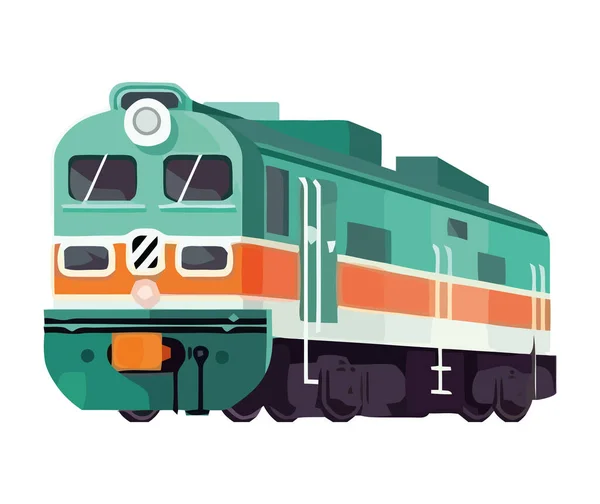 Locomotive Travel Passenger Icon Isolated — Stock Vector